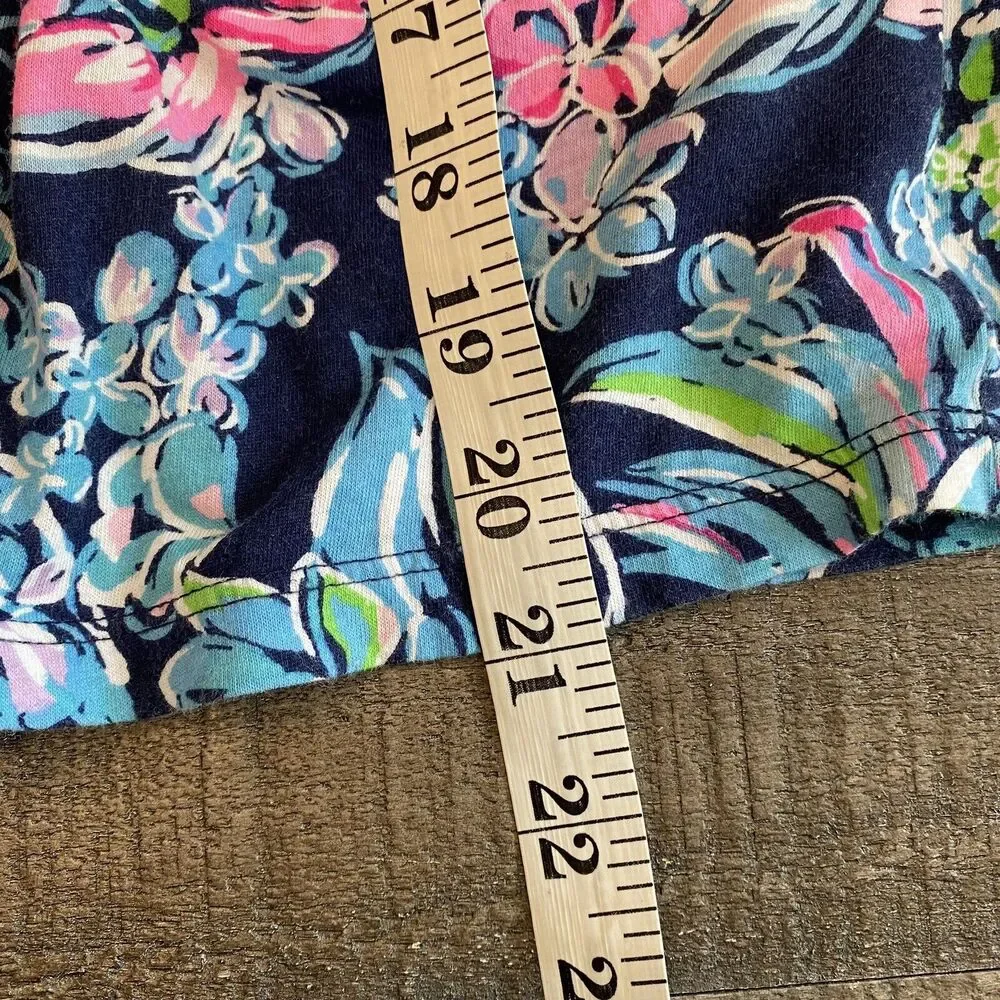 Lilly Pulitzer Girls Giavanna Dress‎ Colorful Floral Long Sleeve Pockets Sz S